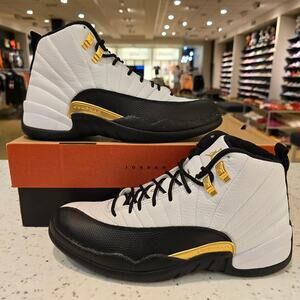 Jordan 12 Retro Royalty Taxi White / Black / Metallic Gold CT8013 170